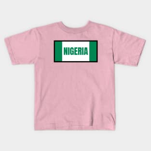 Nigerian Flag Colors Kids T-Shirt